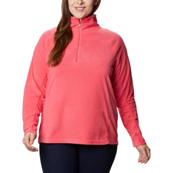 Columbia Glacial IV 1/2 Zip Plus Size, Sudaderas Rosas Claro Para Mujer | 612457-DLB